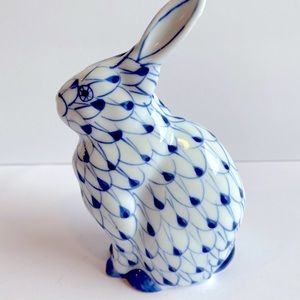 Bunny rabbit porcelain figurine